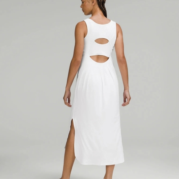 Lululemon Midi Cotton White Dress - Picture 2 of 7